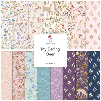 My Darling Deer  Yardage by Poppie Cotton, Image