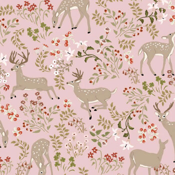 My Darling Deer DD25982-Blush Darling by Poppie Cotton, Image