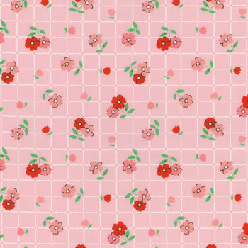 Farmhouse Fancy FH25957-Pink Tea Towel by Poppie Cotton, Image