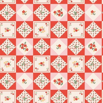 Farmhouse Fancy FH25962-Red Farm Quilts by Poppie Cotton, Image