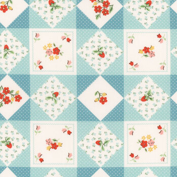 Farmhouse Fancy FH25963-Teal Farm Quilts by Poppie Cotton, Image