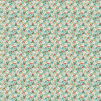 Farmhouse Fancy FH25966-Teal Fruit Salad by Poppie Cotton, Image