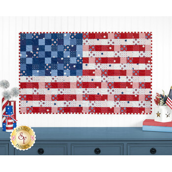  Fast Fusible Patchwork Flag - Backing 1-1/2 yds, Image