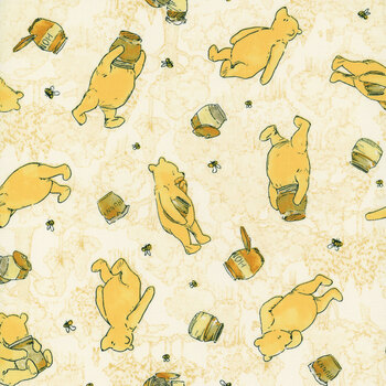 Classic Winnie 8716-44 Yellow by W.A. Dodge for Studio E Fabrics, Image