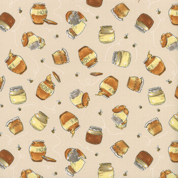 Classic Winnie 8721-34 Taupe by W.A. Dodge for Studio E Fabrics, Image