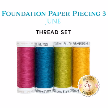  Foundation Paper Piecing Series 3 - June - 4pc Thread Set, Image