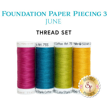  Foundation Paper Piecing Series 3 - June - 4pc Thread Set, Image