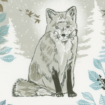 Winter Whispers 4256P-70 Panel Lt. Blue by Elsie Ess for Blank Quilting Corporation, Image