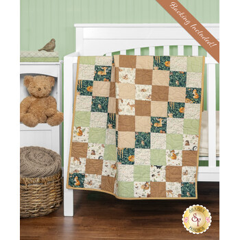  Trip Around The World Crib Quilt Kit - Little Forest, Image