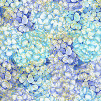 Escapade CM3794 BLUE by Chong-A Hwang for Timeless Treasures Fabrics, Image