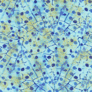 Escapade CM3797 BLUE by Chong-A Hwang for Timeless Treasures Fabrics, Image