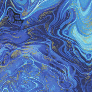 Escapade CM3798 NAVY by Chong-A Hwang for Timeless Treasures Fabrics, Image