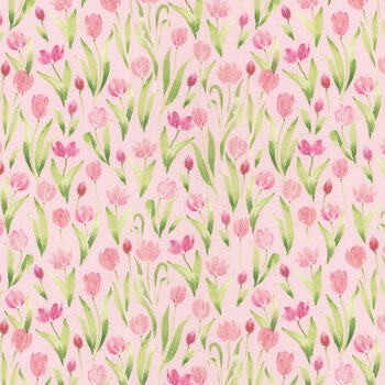 Spring Cheer Y4695-41 Lt. Pink by Heatherlee Chan for Clothworks, Image