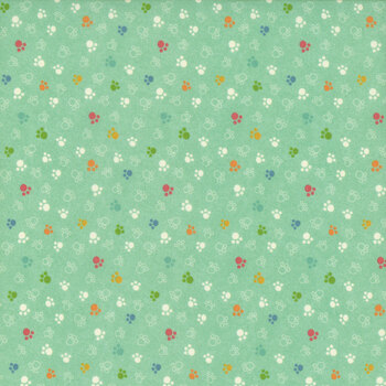 Cat Hair Don't Care 4422-11 Teal by Nidhi Wadhwa for Blank Quilting Corporation, Image