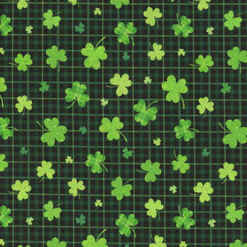 Good Luck Charm FUN-CD3844 BLACK by Timeless Treasures Fabrics, Image