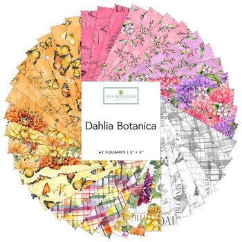 Dahlia Botanica  5 Karat Crystals by Nancy Mink for Wilmington Prints, Image