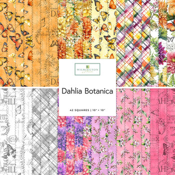 Dahlia Botanica  10 Karat Crystals by Nancy Mink for Wilmington Prints, Image