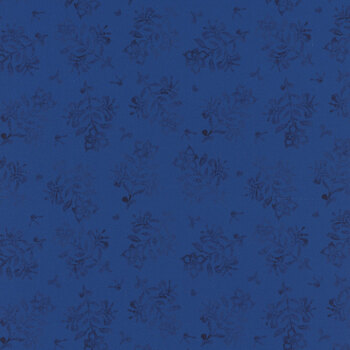 Amalfi Coast W105-008-557 Navy by Susan Winget for White Owl Textiles, Image