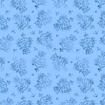 Amalfi Coast W105-008-555 Lt Blue by Susan Winget for White Owl Textiles, Image