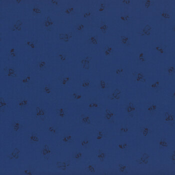 Amalfi Coast W105-007-557 Navy by Susan Winget for White Owl Textiles, Image