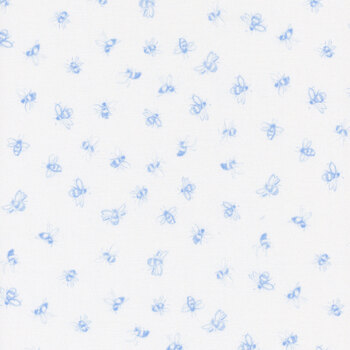 Amalfi Coast W105-007-055 White by Susan Winget for White Owl Textiles, Image