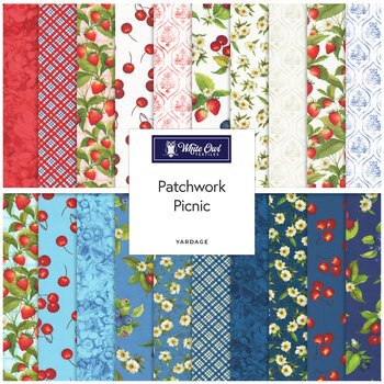 Patchwork Picnic  Yardage by Susan Winget for White Owl Textiles, Image