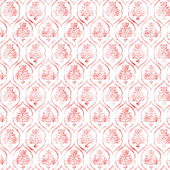 Patchwork Picnic W105-017-033 Red by Susan Winget for White Owl Textiles, Image
