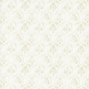 Patchwork Picnic W105-017-000 Cream by Susan Winget for White Owl Textiles, Image