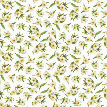 Patchwork Picnic W105-016-000 White by Susan Winget for White Owl Textiles, Image