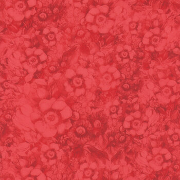 Patchwork Picnic W105-015-333 Red by Susan Winget for White Owl Textiles, Image