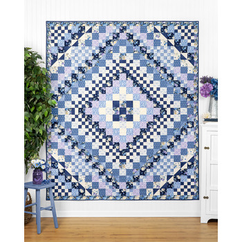 SAMPLE - Trip Around the World Quilt - Morning Blooms