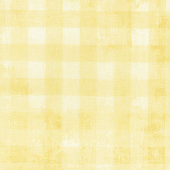 Essentials Dry Brush Checks 89289-500 Soft Yellow by Danhui Nai for Wilmington Prints, Image