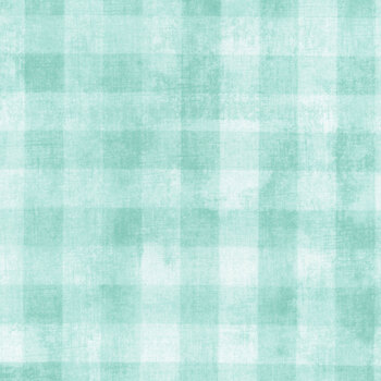 Essentials Dry Brush Checks 89289-740 Pale Aqua by Danhui Nai for Wilmington Prints, Image