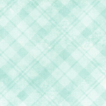 Essentials Dry Brush Plaid 89291-740 Pale Aqua by Danhui Nai for Wilmington Prints, Image