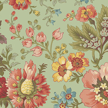 Farmer's Daughter A-10073-G Milk and Honey Green by Laundry Basket Quilts for Andover Fabrics, Image