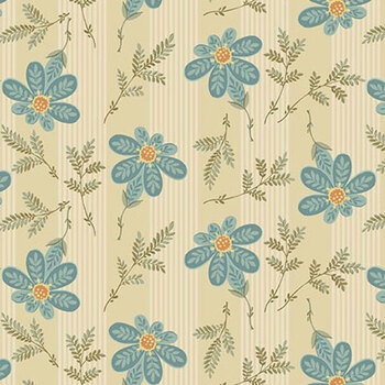 Farmer's Daughter A-10074-L Apron Strings Cream by Laundry Basket Quilts for Andover Fabrics, Image