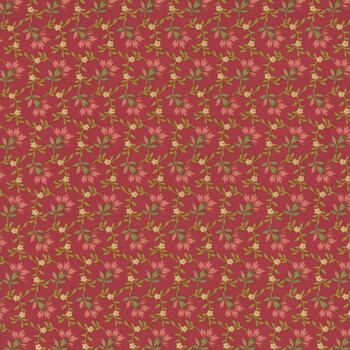 Farmer's Daughter A-10078-R Sweet Clover Red by Laundry Basket Quilts for Andover Fabrics, Image