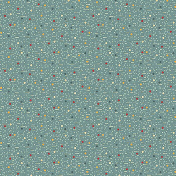 Farmer's Daughter A-10079-B Dewdrop Blue by Laundry Basket Quilts for Andover Fabrics, Image