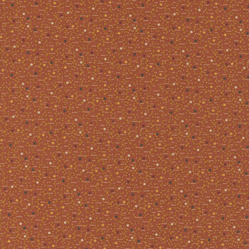 Farmer's Daughter A-10079-O Dewdrop Orange by Laundry Basket Quilts for Andover Fabrics, Image