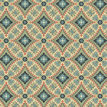 Farmer's Daughter A-10091-B Amber Fields Blue by Laundry Basket Quilts for Andover Fabrics, Image