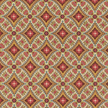 Farmer's Daughter A-10091-R Amber Fields Red by Laundry Basket Quilts for Andover Fabrics, Image