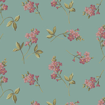 Farmer's Daughter A-10092-B Cornflower Blue by Laundry Basket Quilts for Andover Fabrics, Image