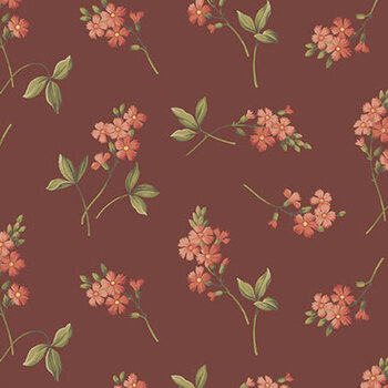 Farmer's Daughter A-10092-R Cornflower Red by Laundry Basket Quilts for Andover Fabrics, Image