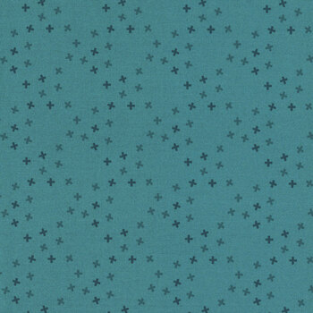 Moody Hues A-10016-T Teal by Nancy Rink for Andover Fabrics, Image
