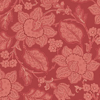 Forest Glen A-10054-R Raspberry by Renee Nanneman for Andover Fabrics, Image