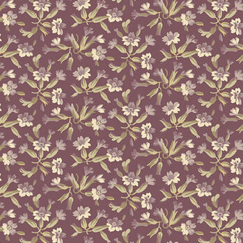 Forest Glen A-10055-P Eggplant by Renee Nanneman for Andover Fabrics, Image