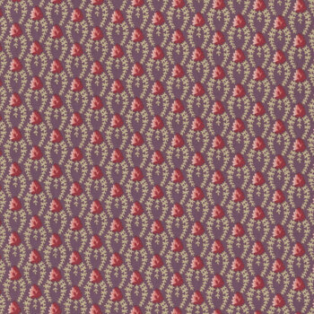 Forest Glen A-10057-P Eggplant by Renee Nanneman for Andover Fabrics, Image