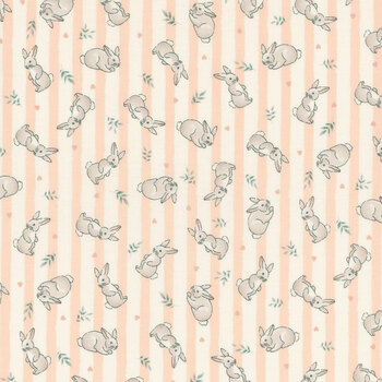 Little Ones MU-191-C Coral by Makower UK for Andover Fabrics, Image