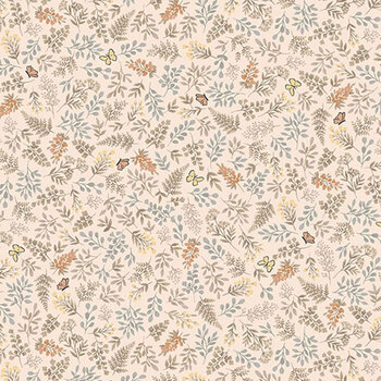 Little Ones MU-192-C Coral by Makower UK for Andover Fabrics, Image