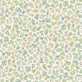 Little Ones MU-192-Q Cream by Makower UK for Andover Fabrics, Image
